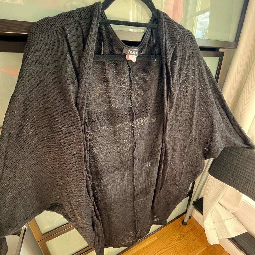 UK2LA light knitted mid length cardigan
